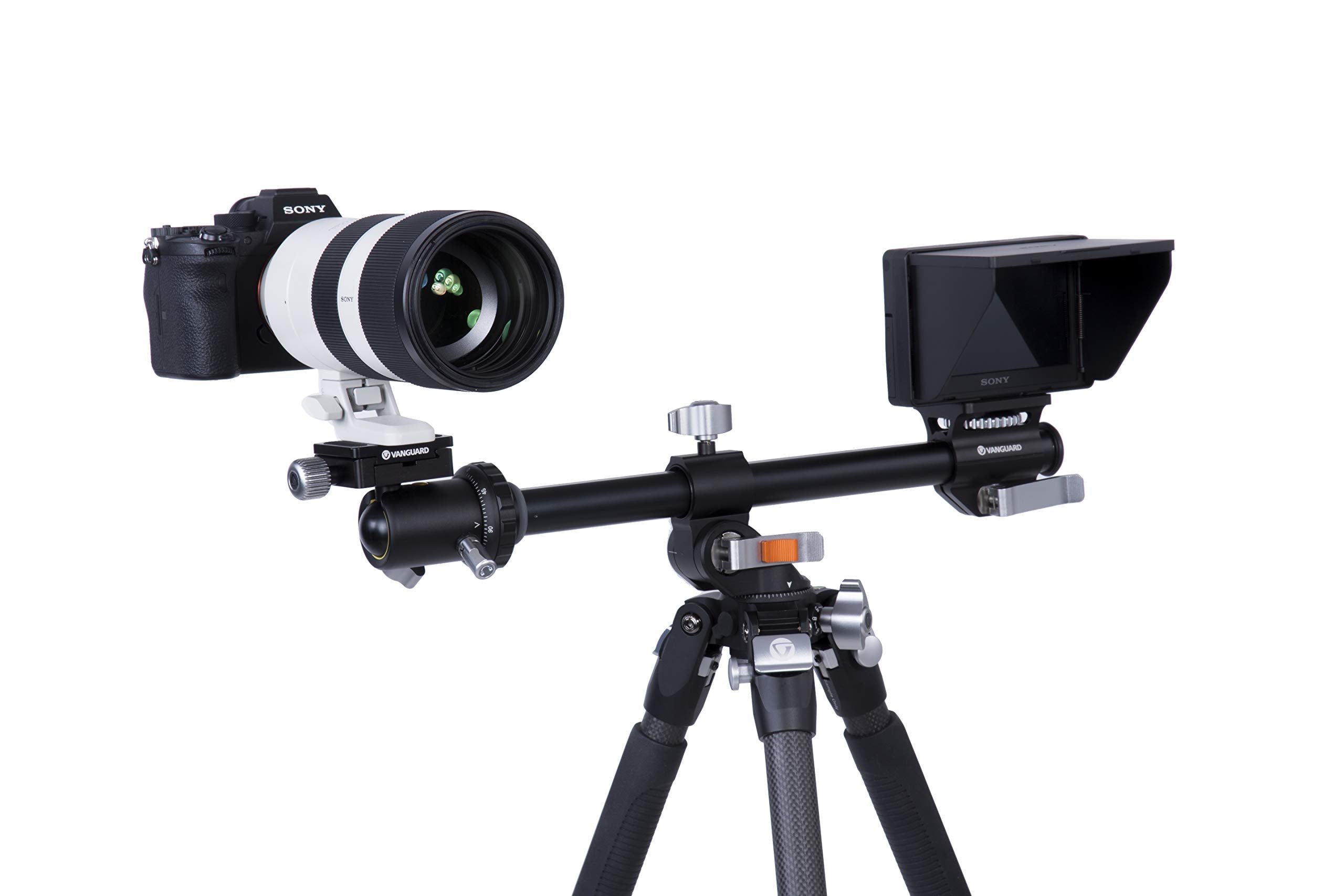 Vanguard Veo3+263Cb Carbon Fiber Tripod With Ball Head And Multi Angle Center Column For Overhead Shots